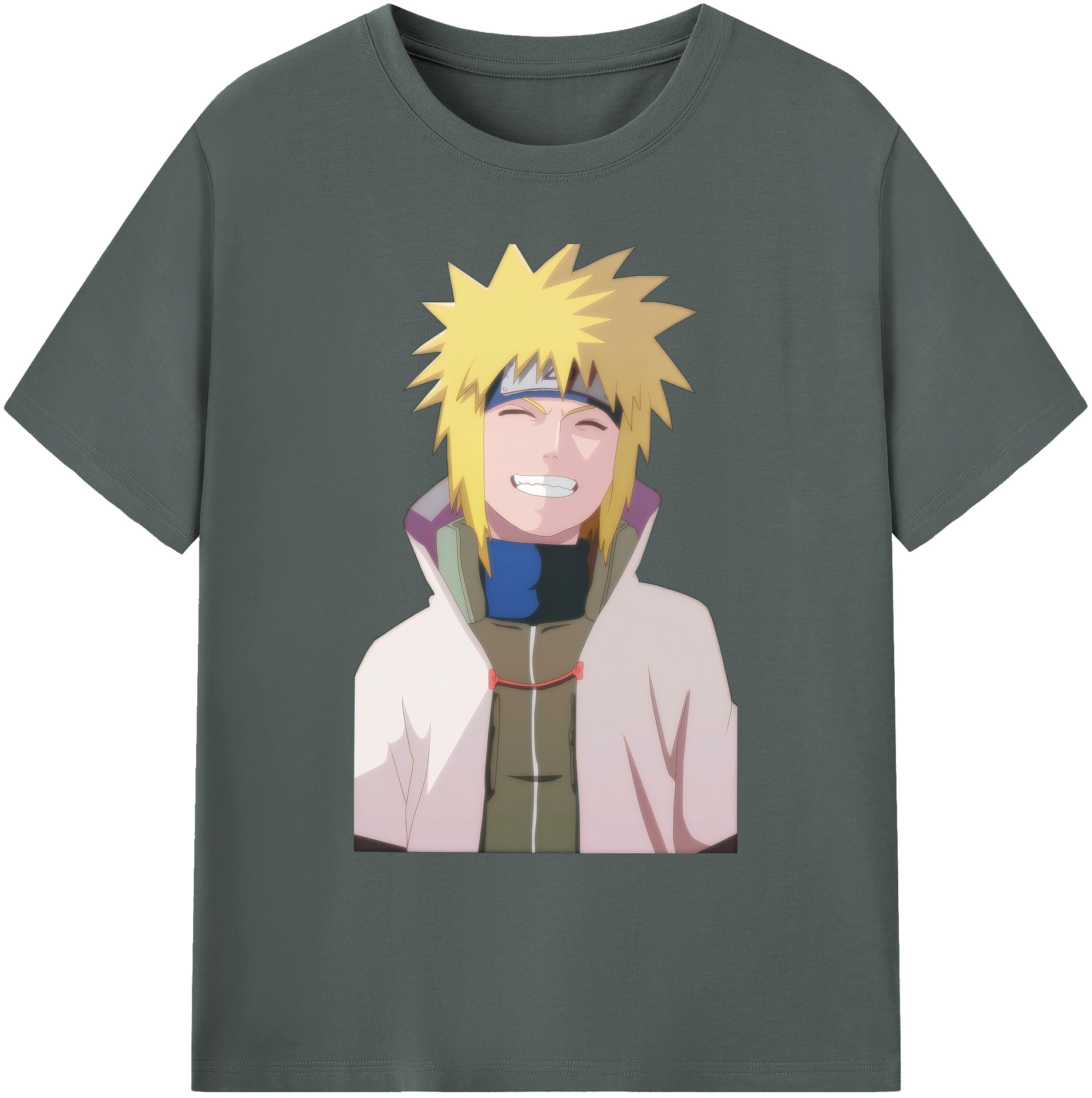 （画像用） NARUTO -ナルト- 波風 ミナト Namikaze Minato 綿100％ メンズ半袖Tシャツ｜肌触りやわらか＆通気性